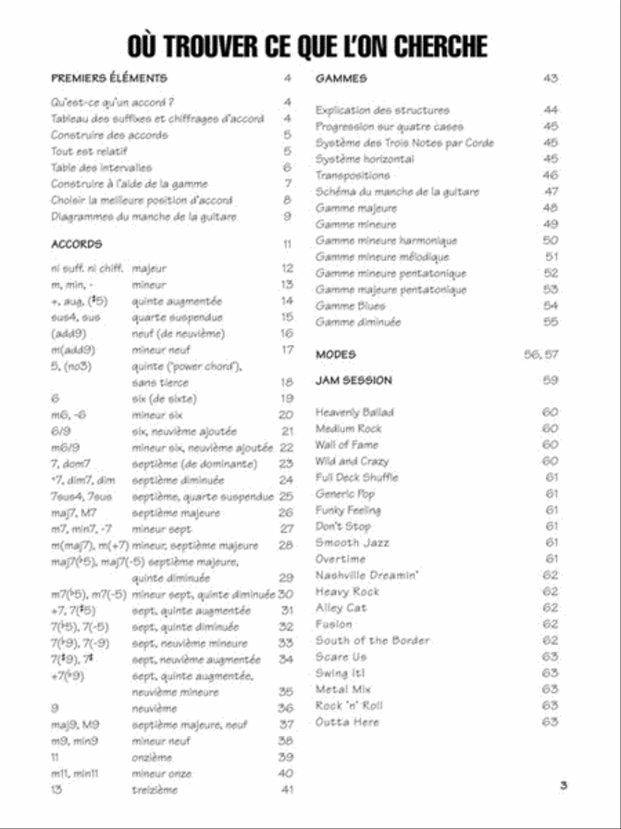 FastTrack Guitar Chords & Scales – French Edition Guitar Tablature scores gallery preview page 2