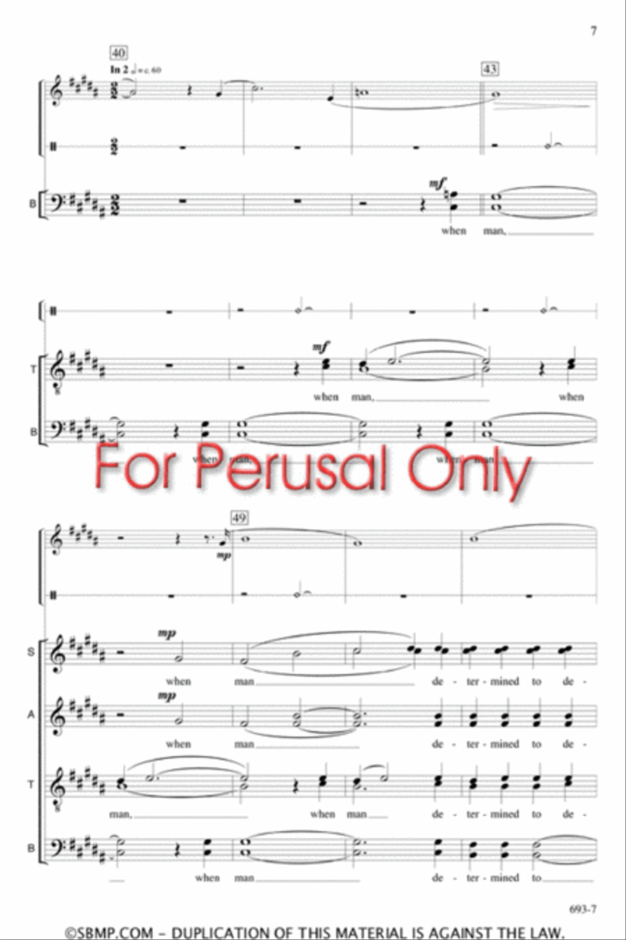 when god decided to invent - SATB Octavo 4-Part scores gallery preview page 7
