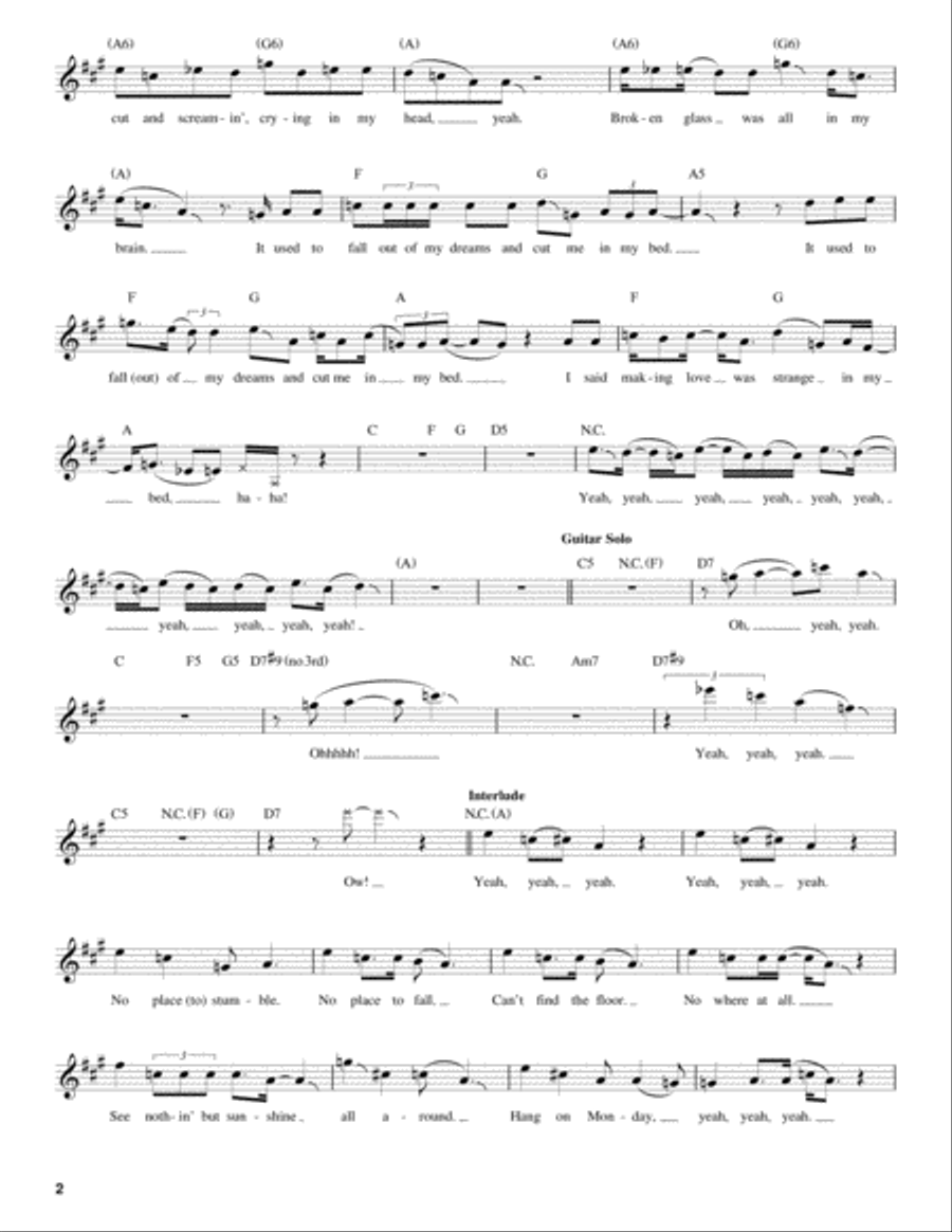 Room Full Of Mirrors Room Full Of Mirrors Easy Guitar scores gallery preview page 2