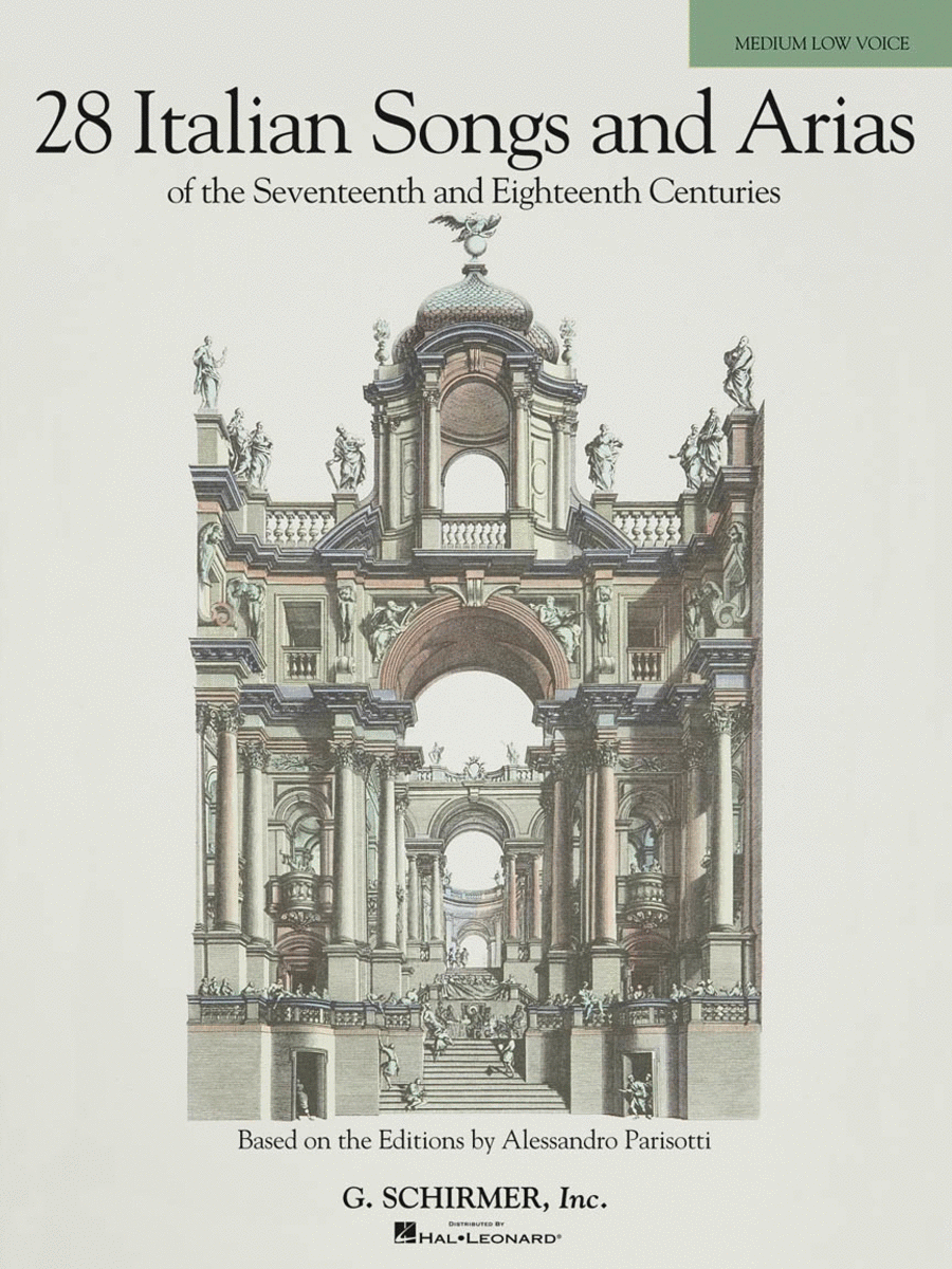 28 Italian Songs & Arias of the 17th & 18th Centuries – Medium Low, Book Only Voice Solo scores gallery preview page 1
