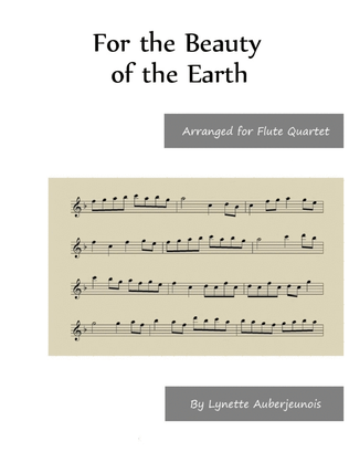Book cover for For the Beauty of the Earth - Flute Quartet