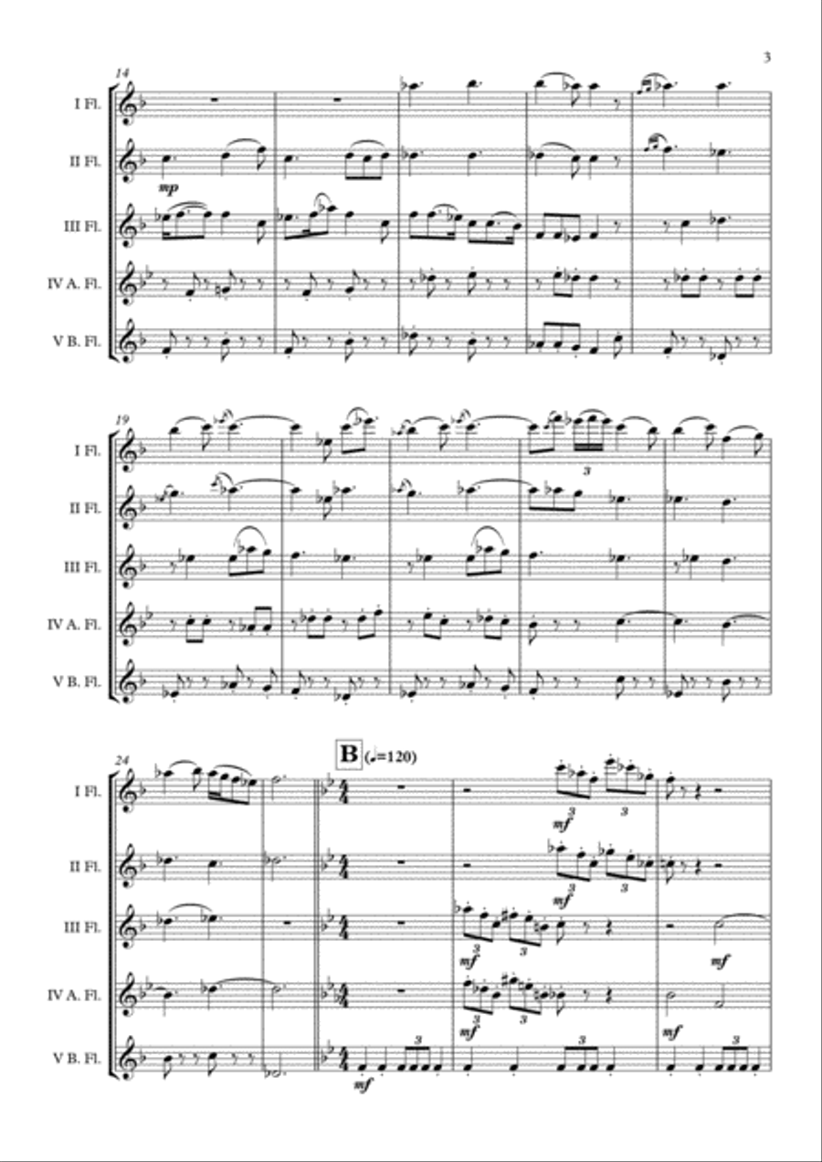 This Is Berk Flute Choir scores gallery preview page 4