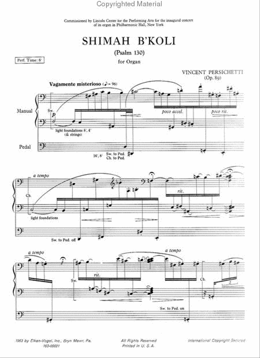 Shimah B'Koli Chamber Music scores gallery preview page 2
