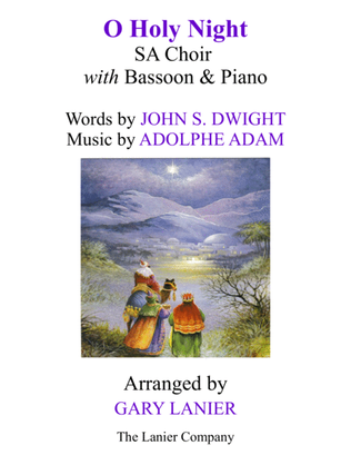 Book cover for O HOLY NIGHT (SA Choir with Bassoon & Piano - Score & Parts included)