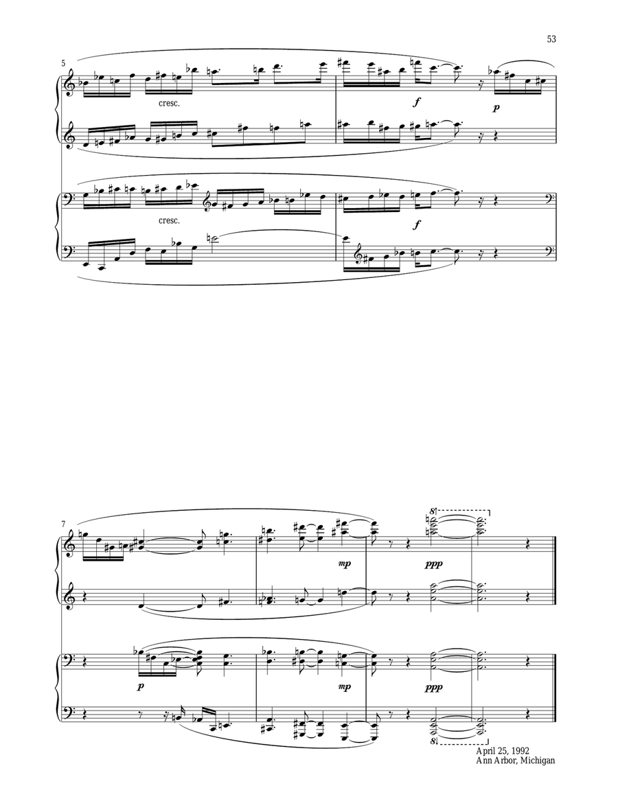 Dedicace Dedicace Piano Duet scores gallery preview page 2