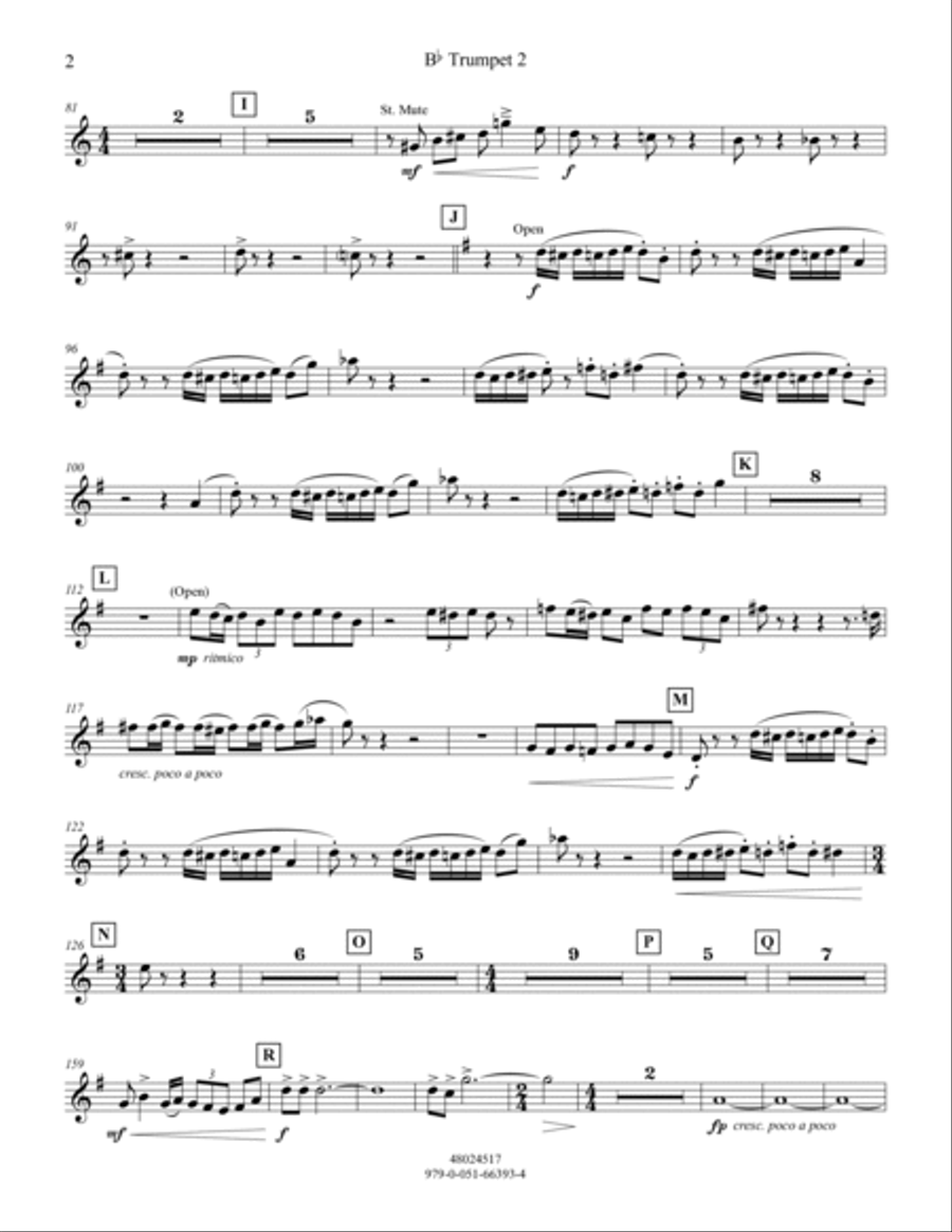 Spring Overture - Bb Trumpet 2 Concert Band scores gallery preview page 2