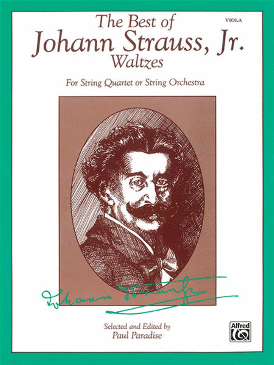The Best of Johann Strauss, Jr. Waltzes (For String Quartet or String Orchestra) String Quartet scores gallery preview page 1