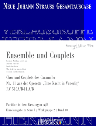 Eine Nacht in Venedig - Ensemble und Couplets (Nr. 11) RV 510A/B-11.A/B