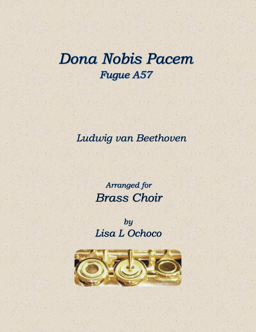 Dona Nobis Pacem A57 for Brass Choir image number null