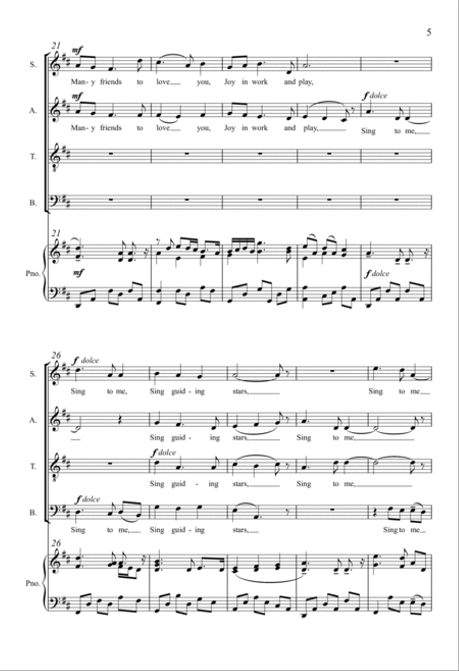 Sing To Me, Guiding Stars 4-Part scores gallery preview page 3