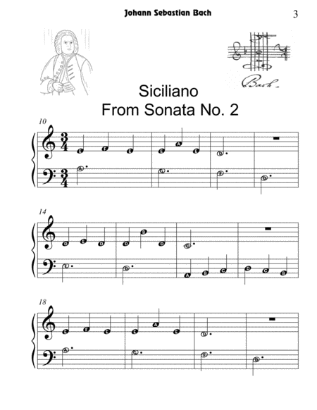 Johann Sebastian Bach For Begginer Pianist image number null