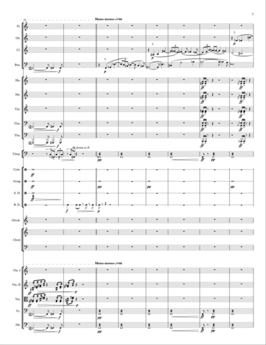 Liberation (for Chorus and Orchestra) 4-Part scores gallery preview page 3