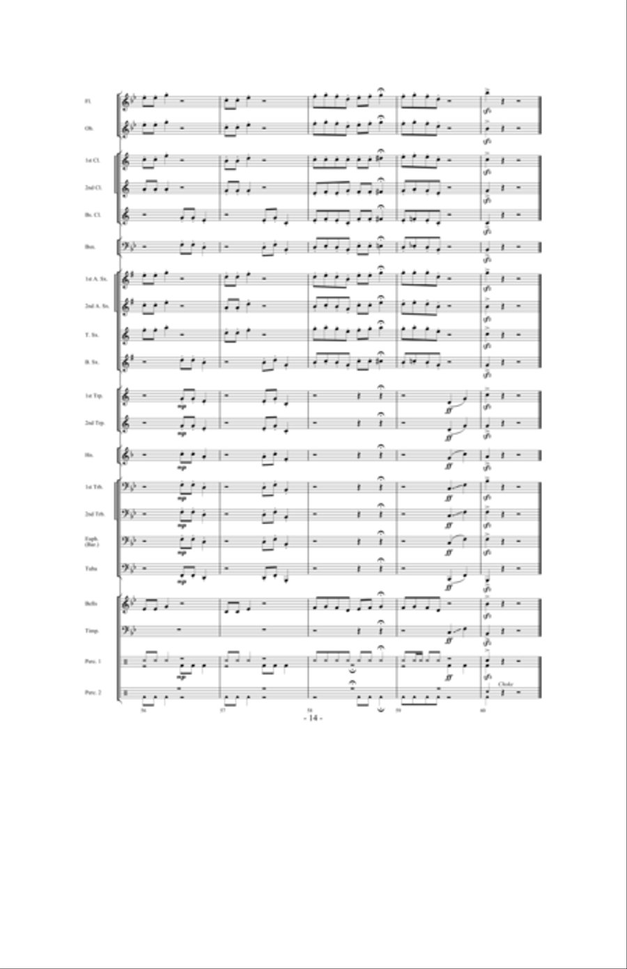 Scherzo for Santa Concert Band scores gallery preview page 13