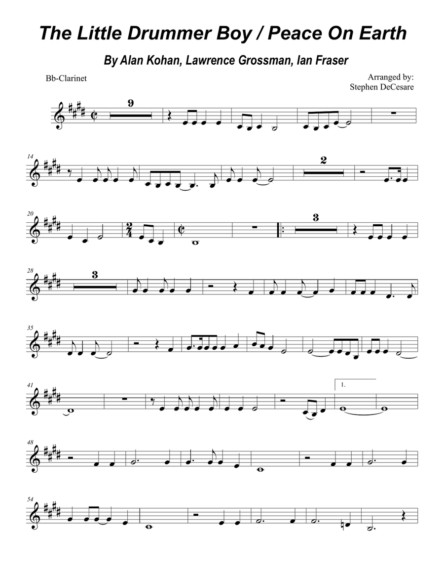 Peace On Earth Peace On Earth Woodwind Quartet scores gallery preview page 6