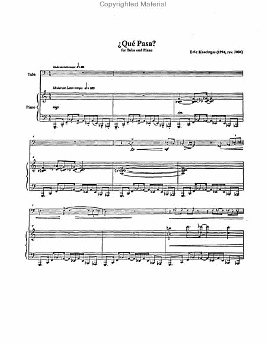 Que Pasa Que Pasa Tuba scores gallery preview page 2