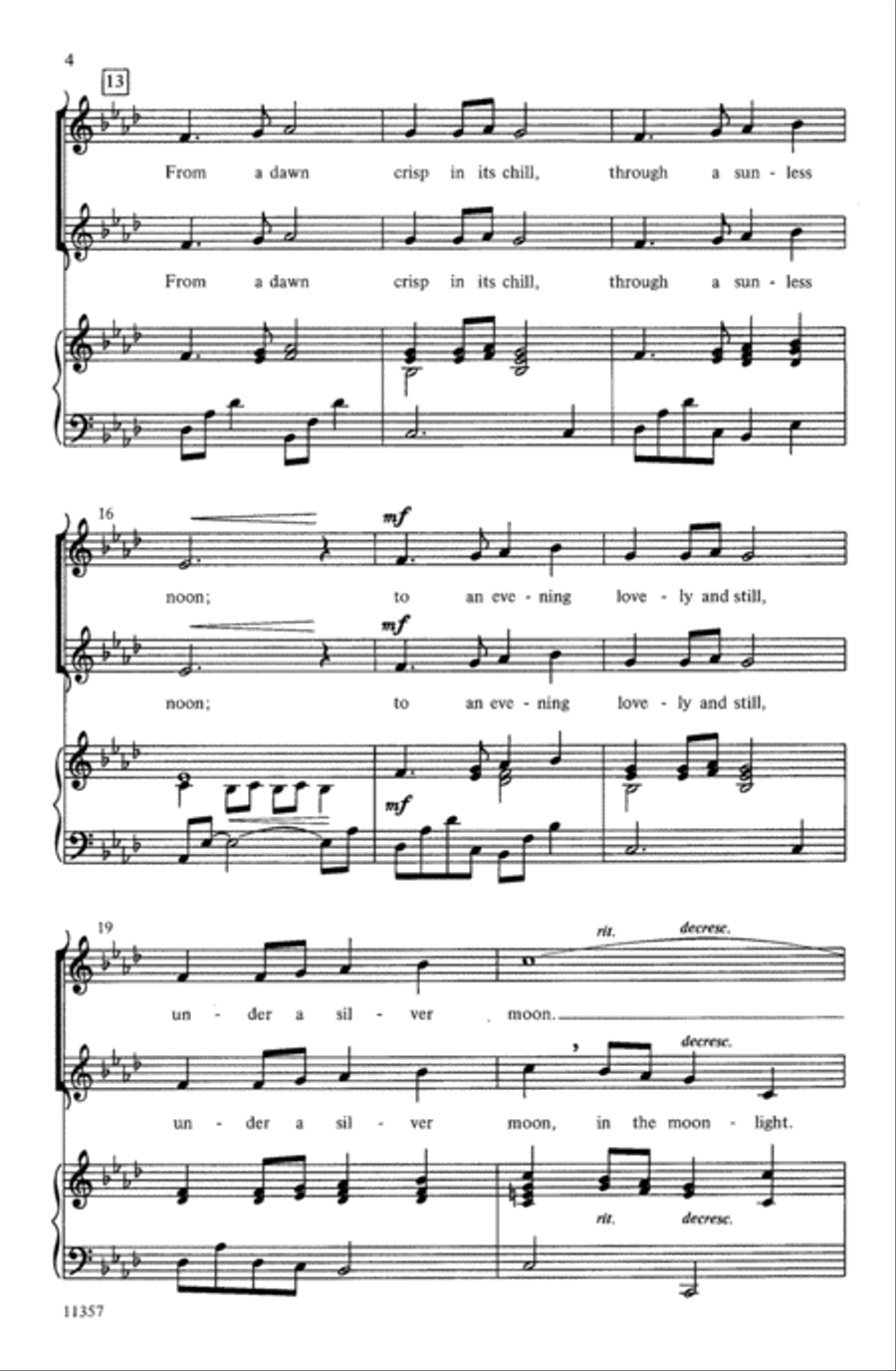 Snow Is Falling 2-Part scores gallery preview page 4