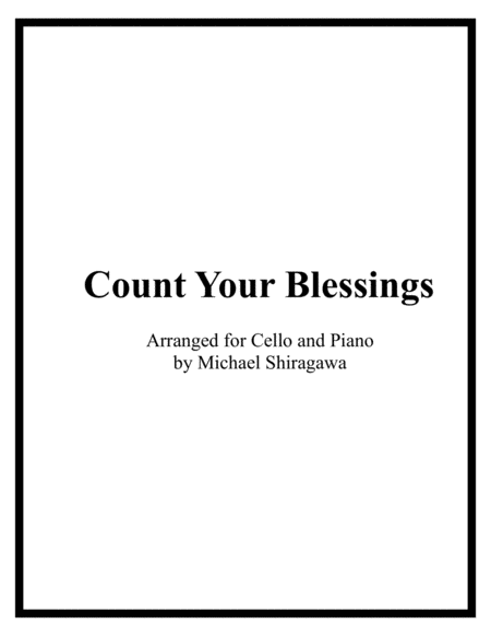 Count Your Blessings - Cello image number null