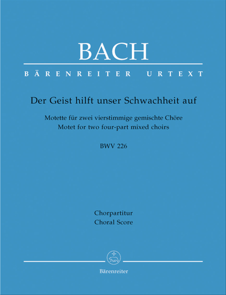 Der Geist hilft unser Schwachheit auf, BWV 226 4-Part scores gallery preview page 1