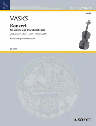 Book cover for Violin Concerto "Distant Light"