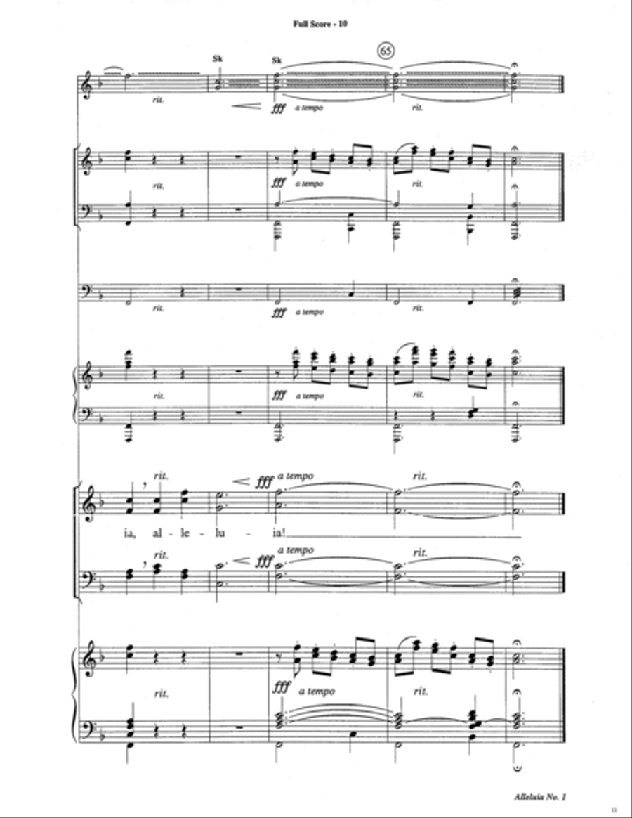 Alleluia No. 1 Alleluia No. 1 Choir scores gallery preview page 11