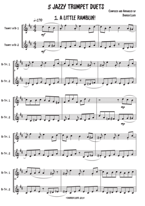Trumpet Duets (5 jazzy)