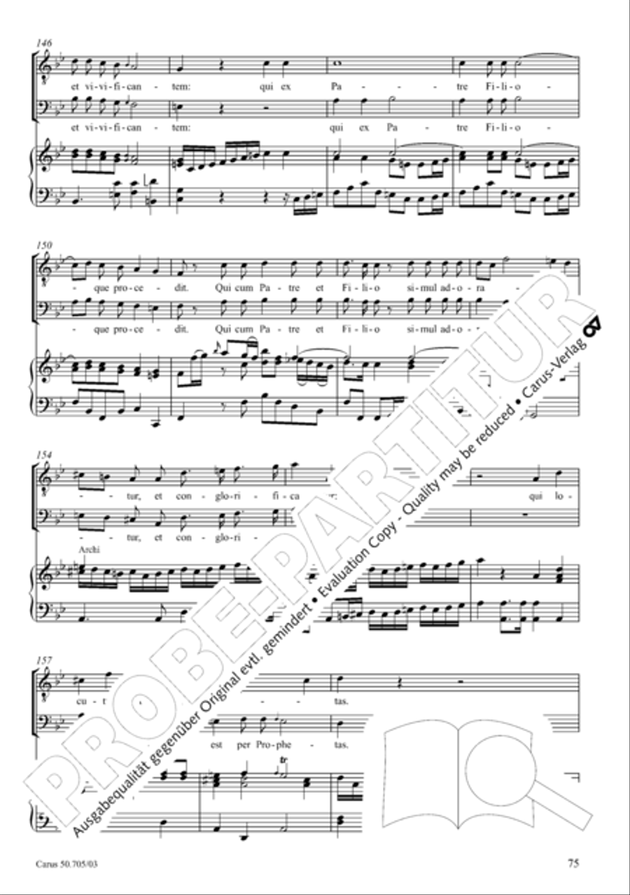 Missa in g. Hasse-Werkausgabe IV/3 4-Part scores gallery preview page 84