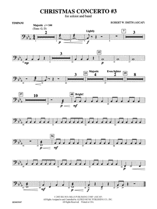 Christmas Concerto #3 (for Soloist and Band): Timpani