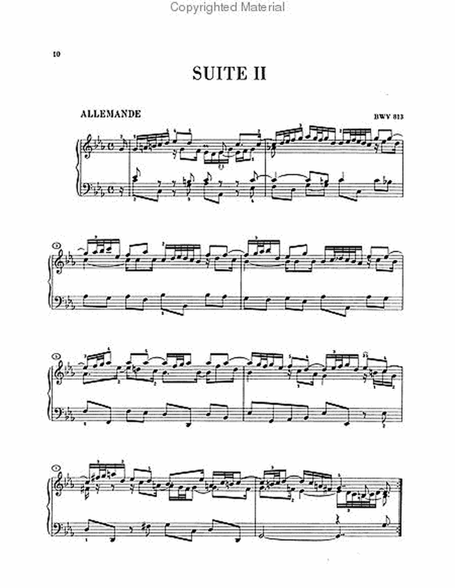 French Suites BWV 812-817