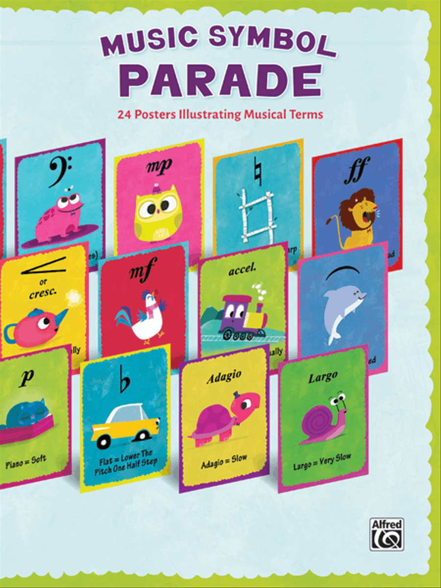 Music Symbol Parade Posters & Prints scores gallery preview page 1