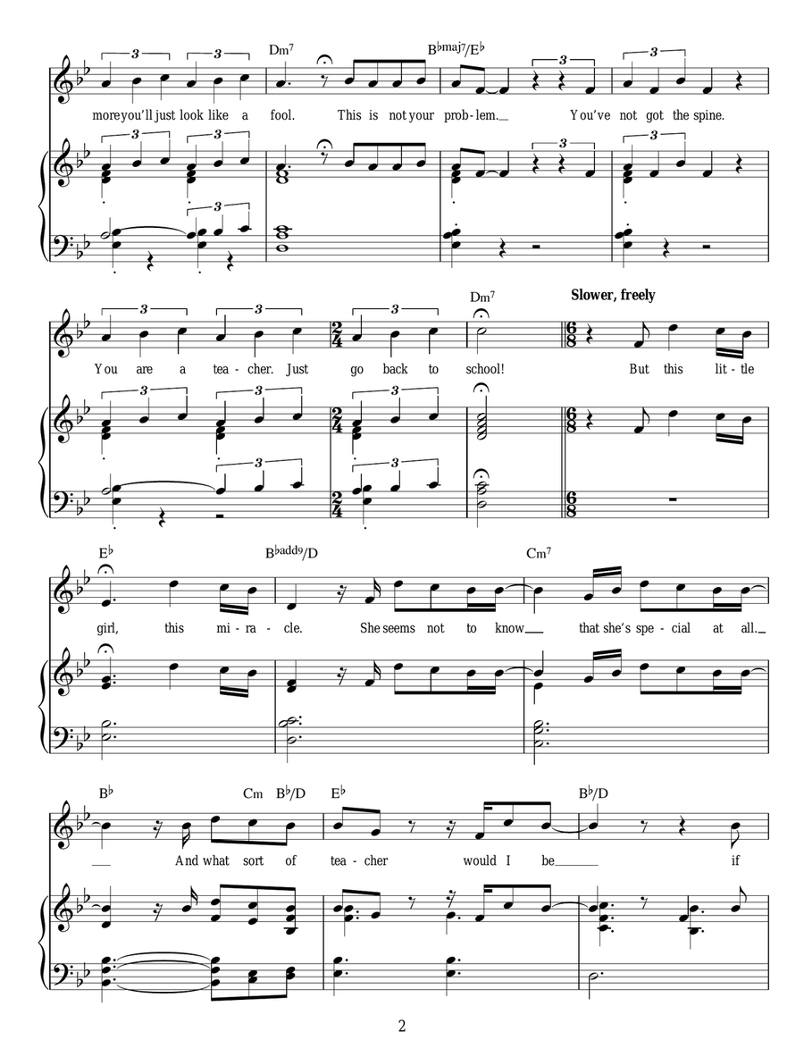 This Little Girl (from Matilda The Musical) Piano, Vocal scores gallery preview page 2