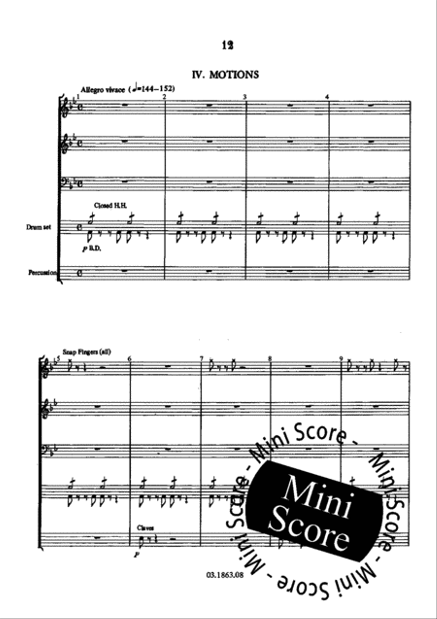 Four Characters Four Characters Concert Band scores gallery preview page 18