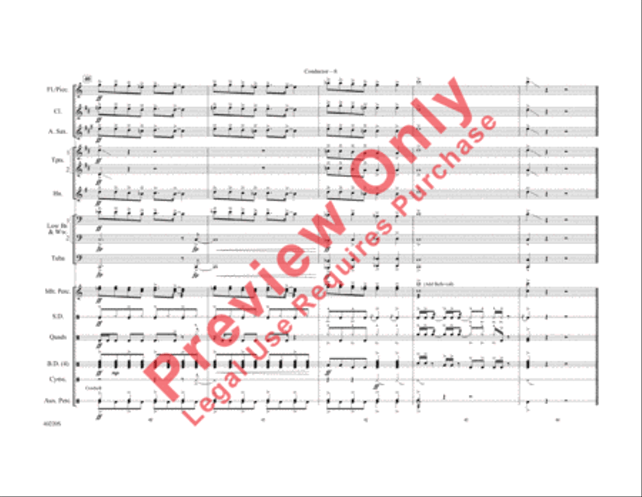 Fire Fire Marching Band scores gallery preview page 9