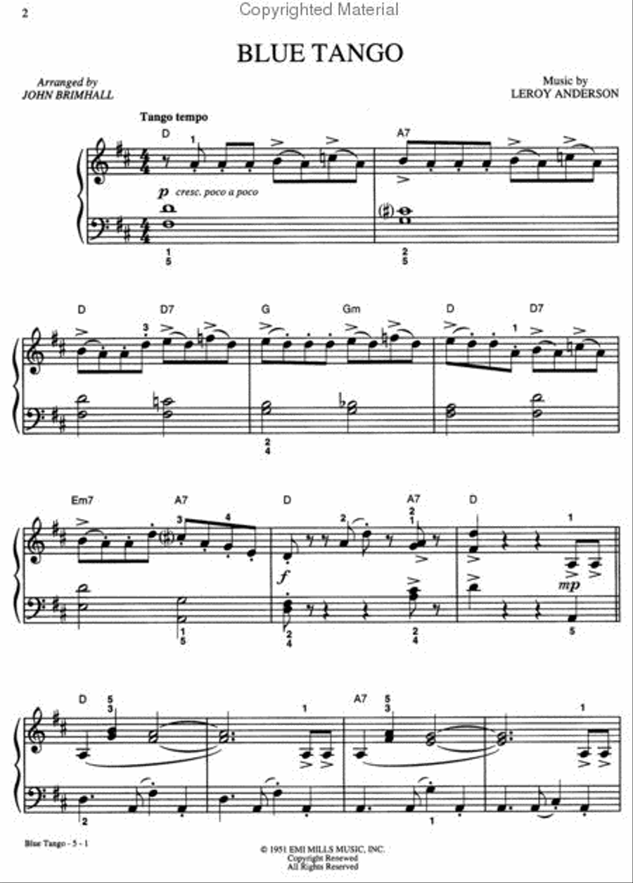 Leroy Anderson For Easy Piano Easy Piano scores gallery preview page 2