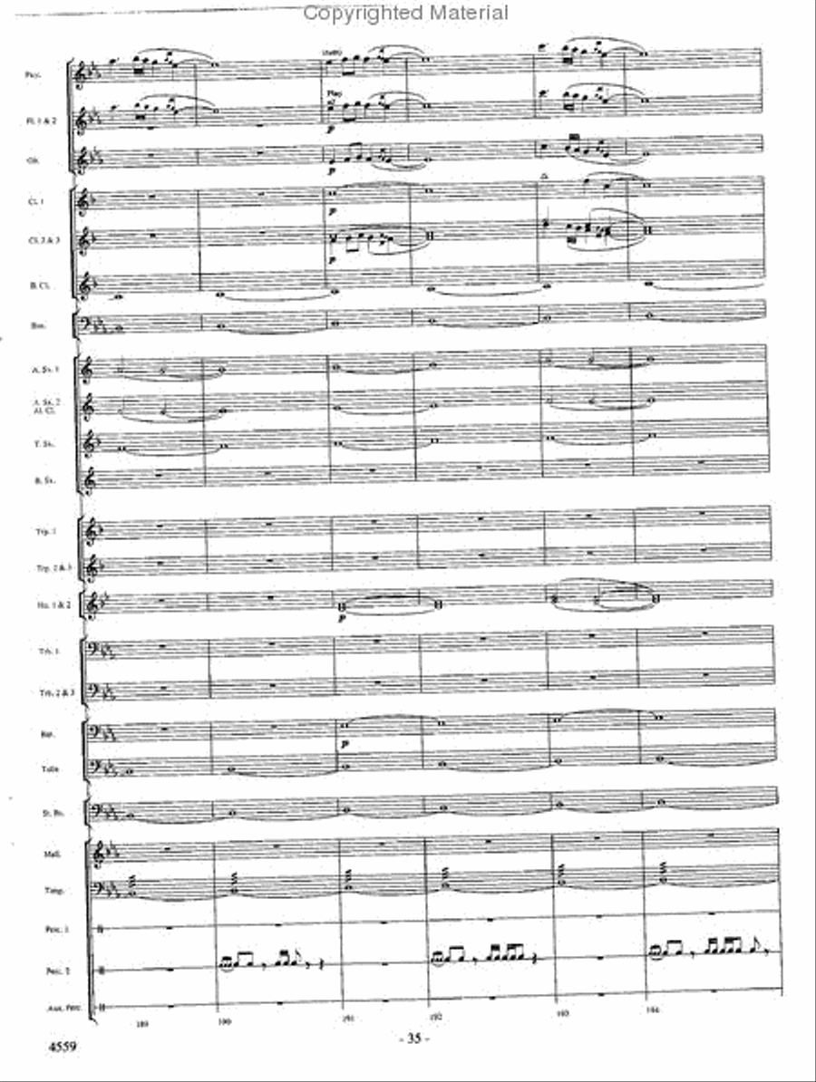 Into the Raging River Into the Raging River Concert Band scores gallery preview page 34