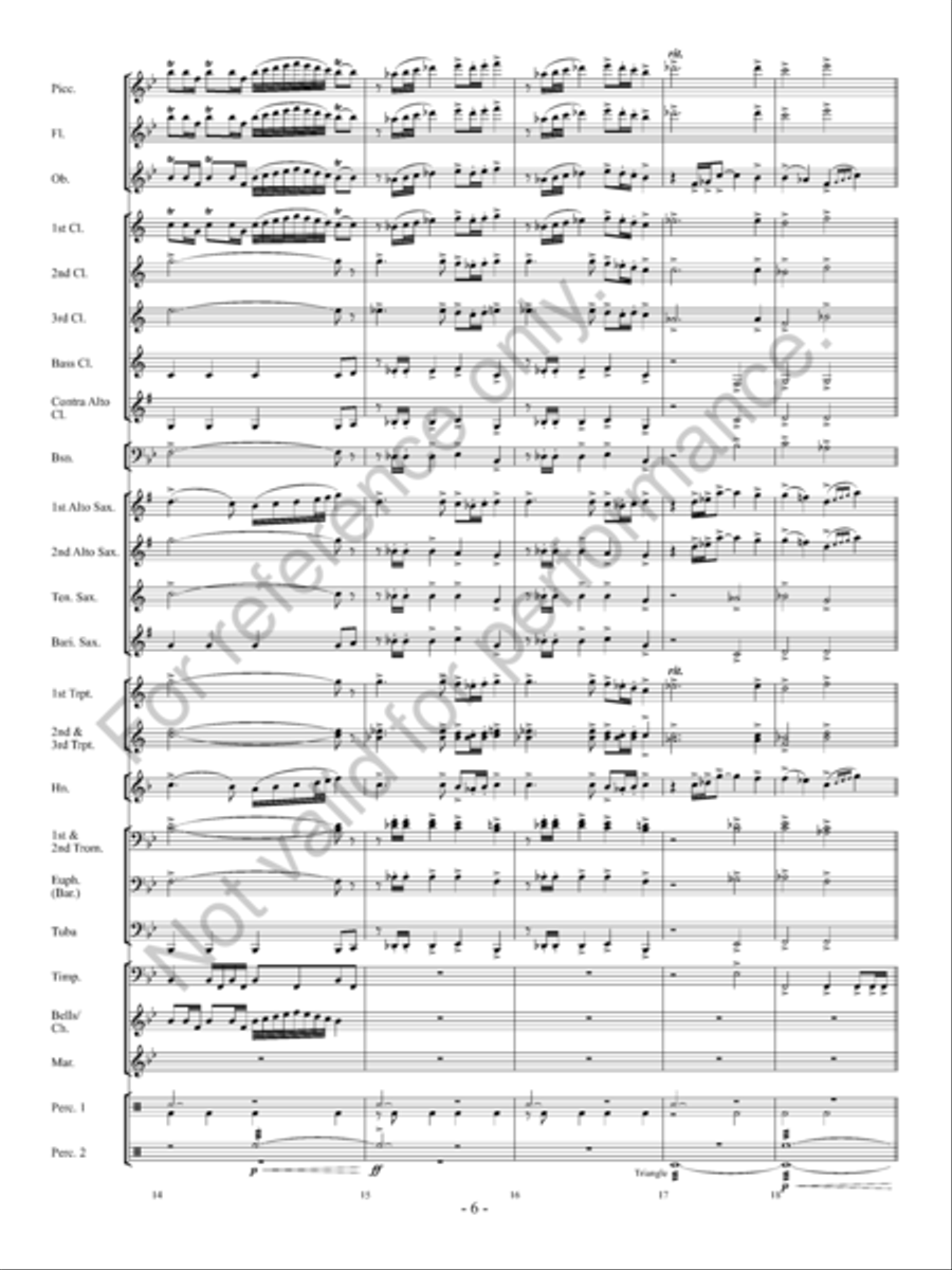 Into The Sunset Concert Band scores gallery preview page 7
