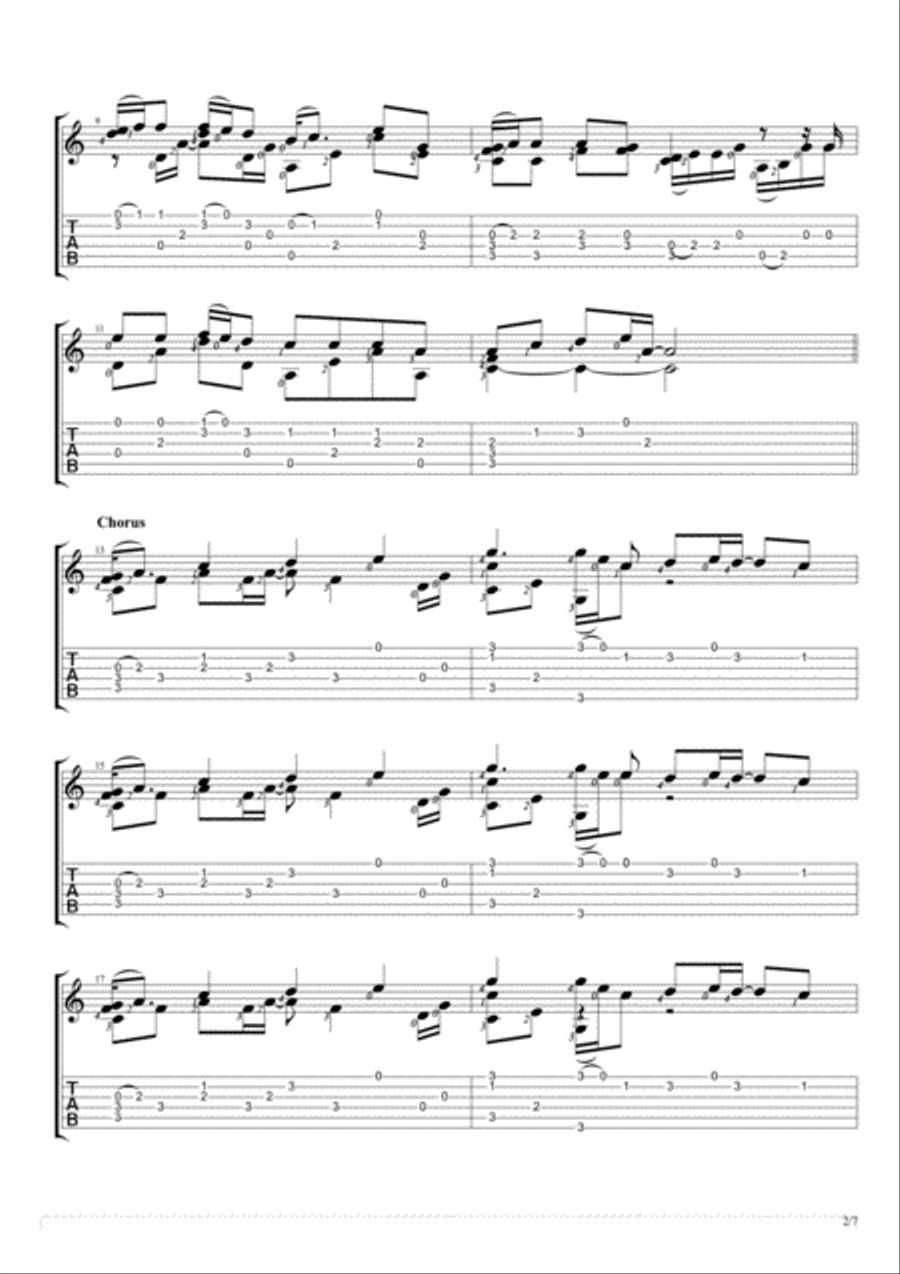 Safe And Sound Electric Guitar scores gallery preview page 2