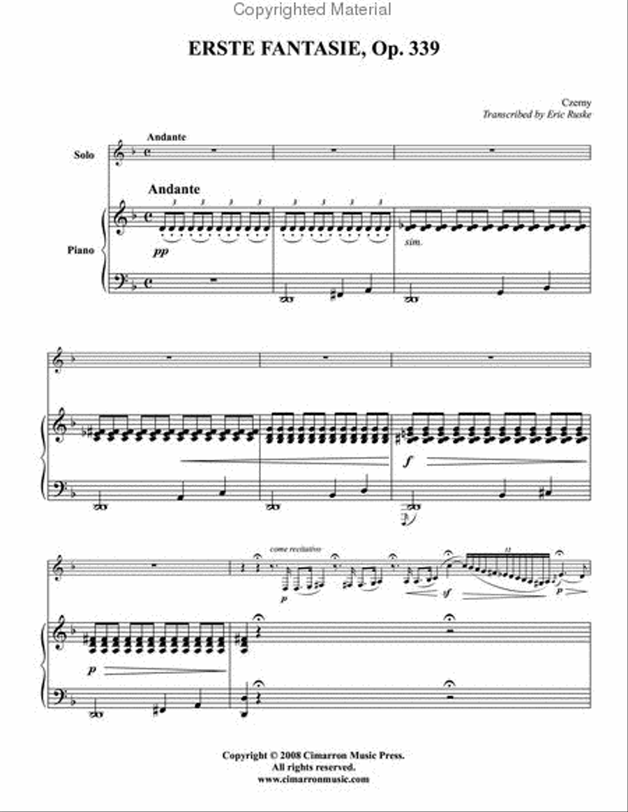 Erste Fantasie Tuba scores gallery preview page 2