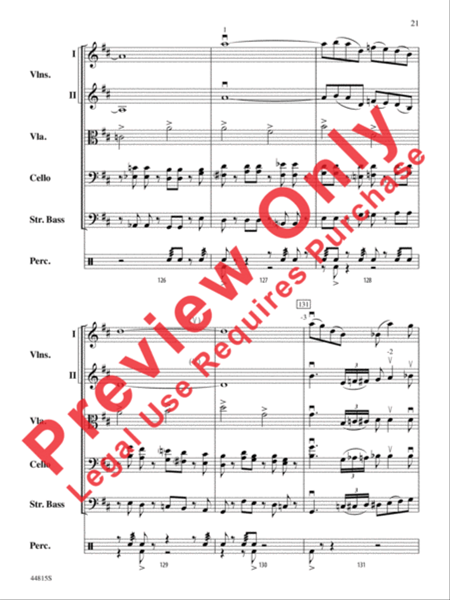 An American in Paris, Highlights from String Orchestra scores gallery preview page 22