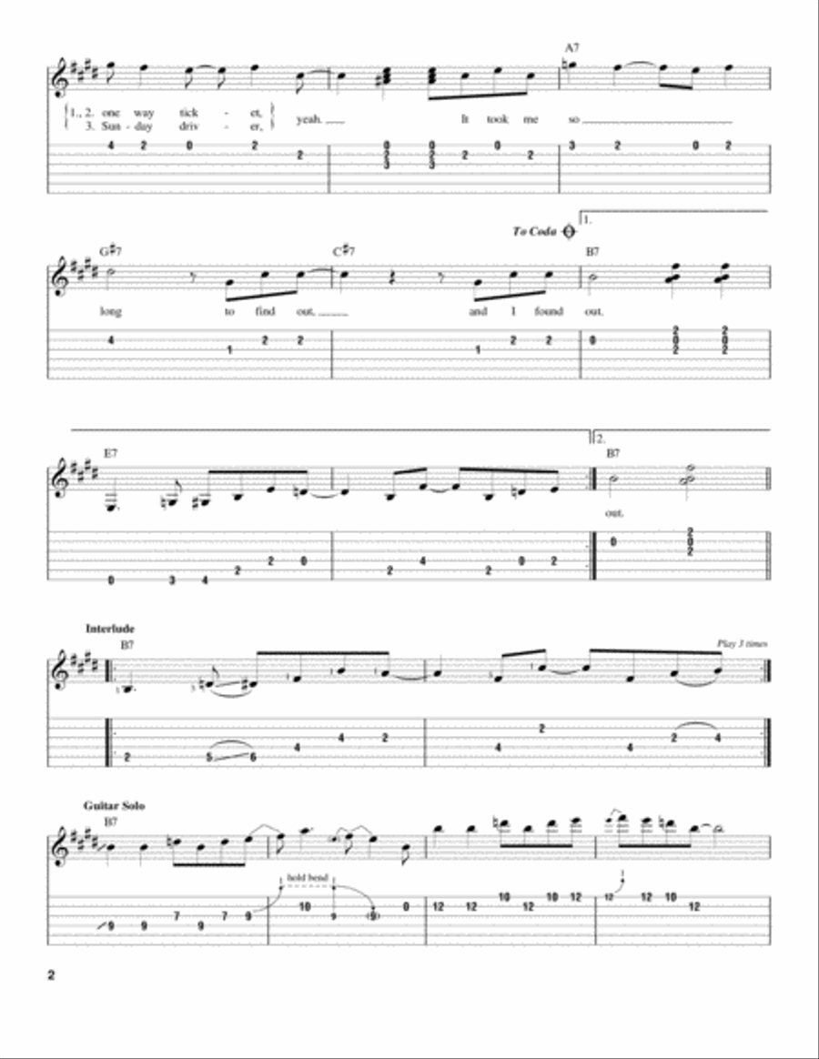 Day Tripper Acoustic Guitar scores gallery preview page 2