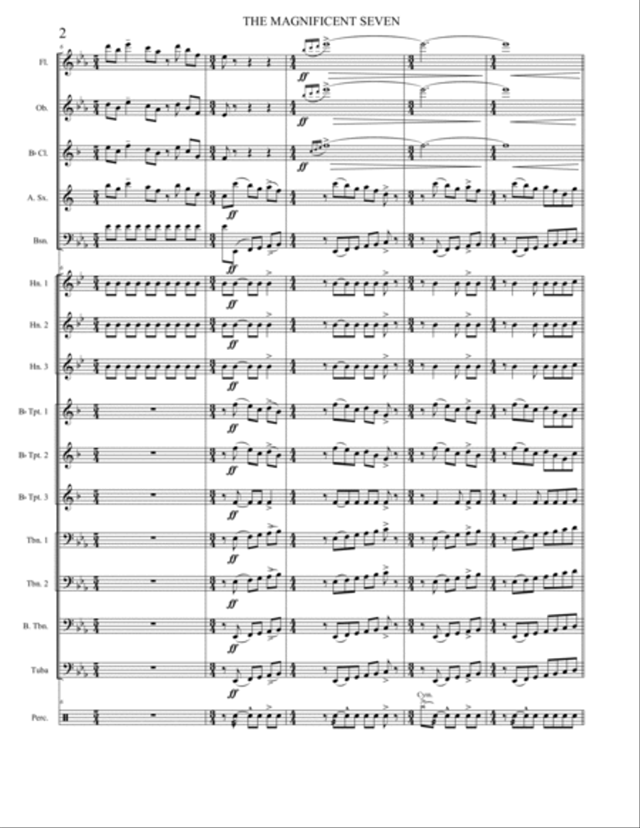 The Magnificent Seven The Magnificent Seven Large Ensemble scores gallery preview page 3