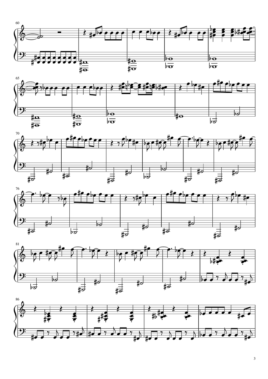 Stitches Piano Solo scores gallery preview page 3