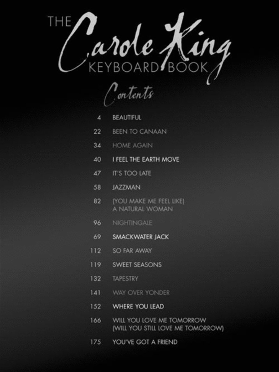 The Carole King Keyboard Book Piano scores gallery preview page 5