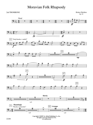 Moravian Folk Rhapsody: 2nd Trombone
