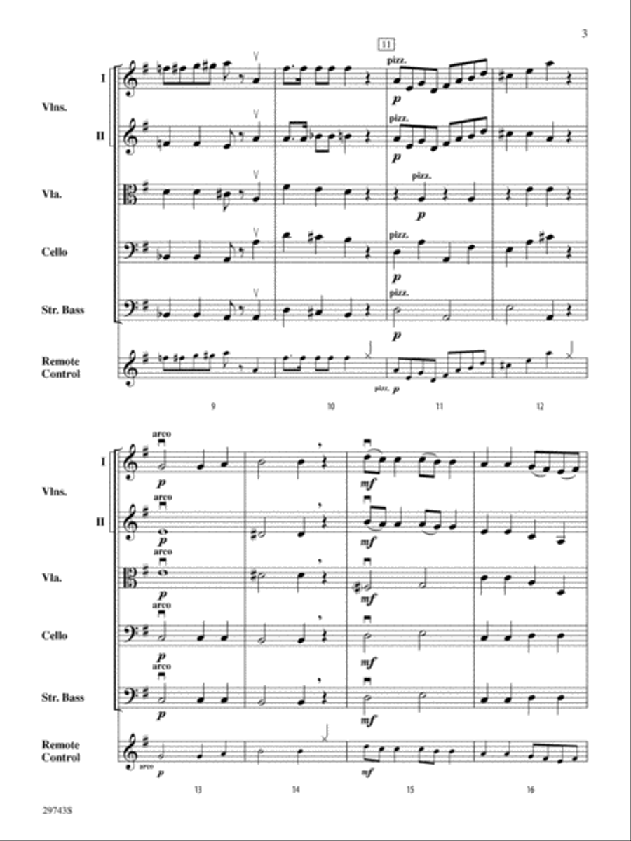 Remote Control: Score Remote Control: Score String Orchestra scores gallery preview page 3