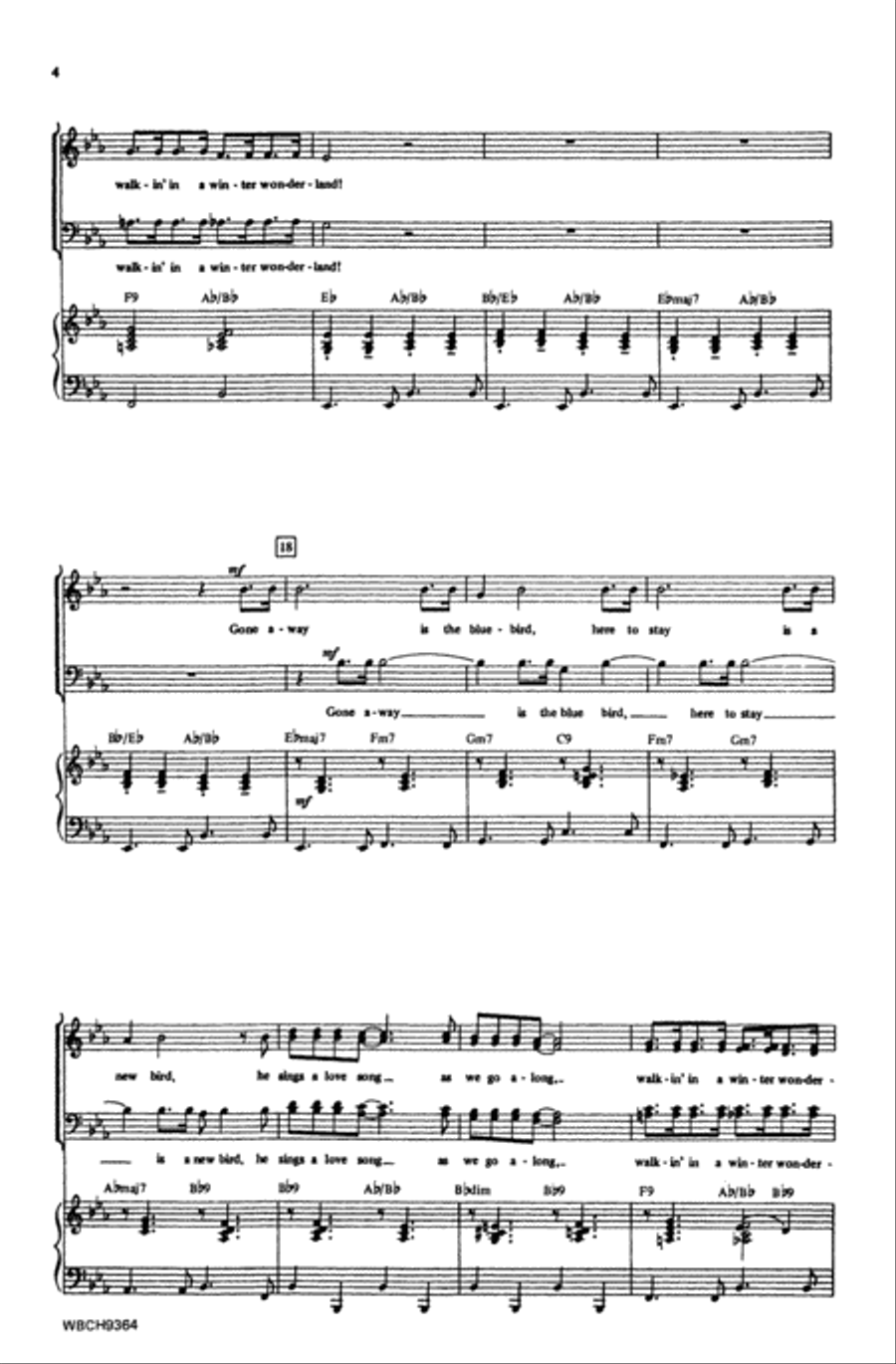 Winter Wonderland Winter Wonderland Choir scores gallery preview page 2