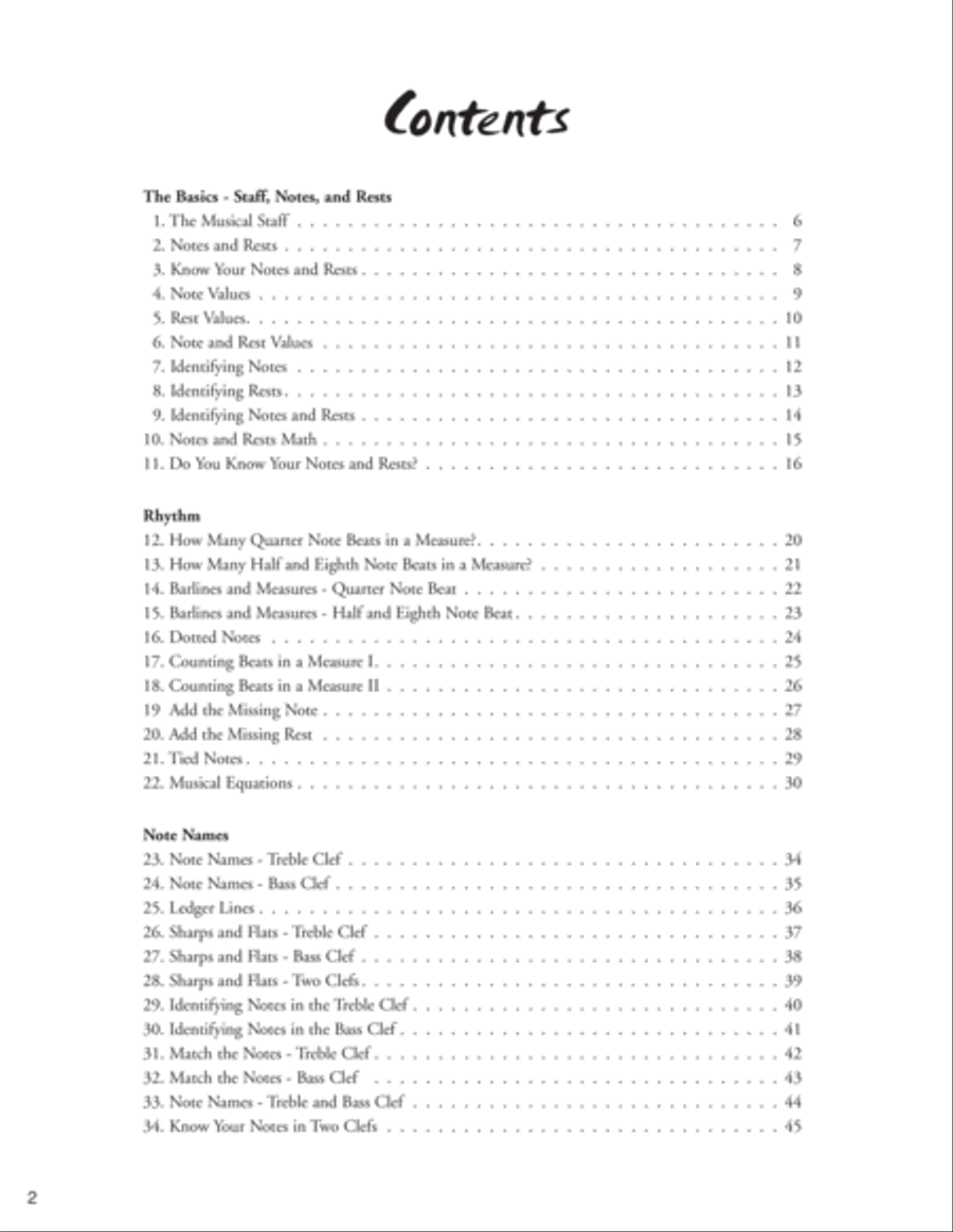 60 Music Quizzes for Theory and Reading Reproducible Packs scores gallery preview page 6