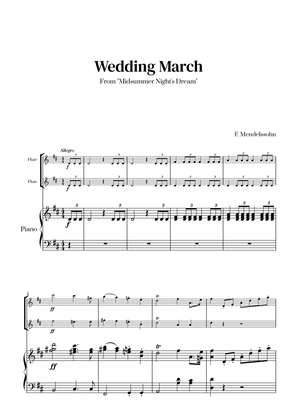 Felix Mendelssohn - Wedding March (D major) (for Flute Duet)