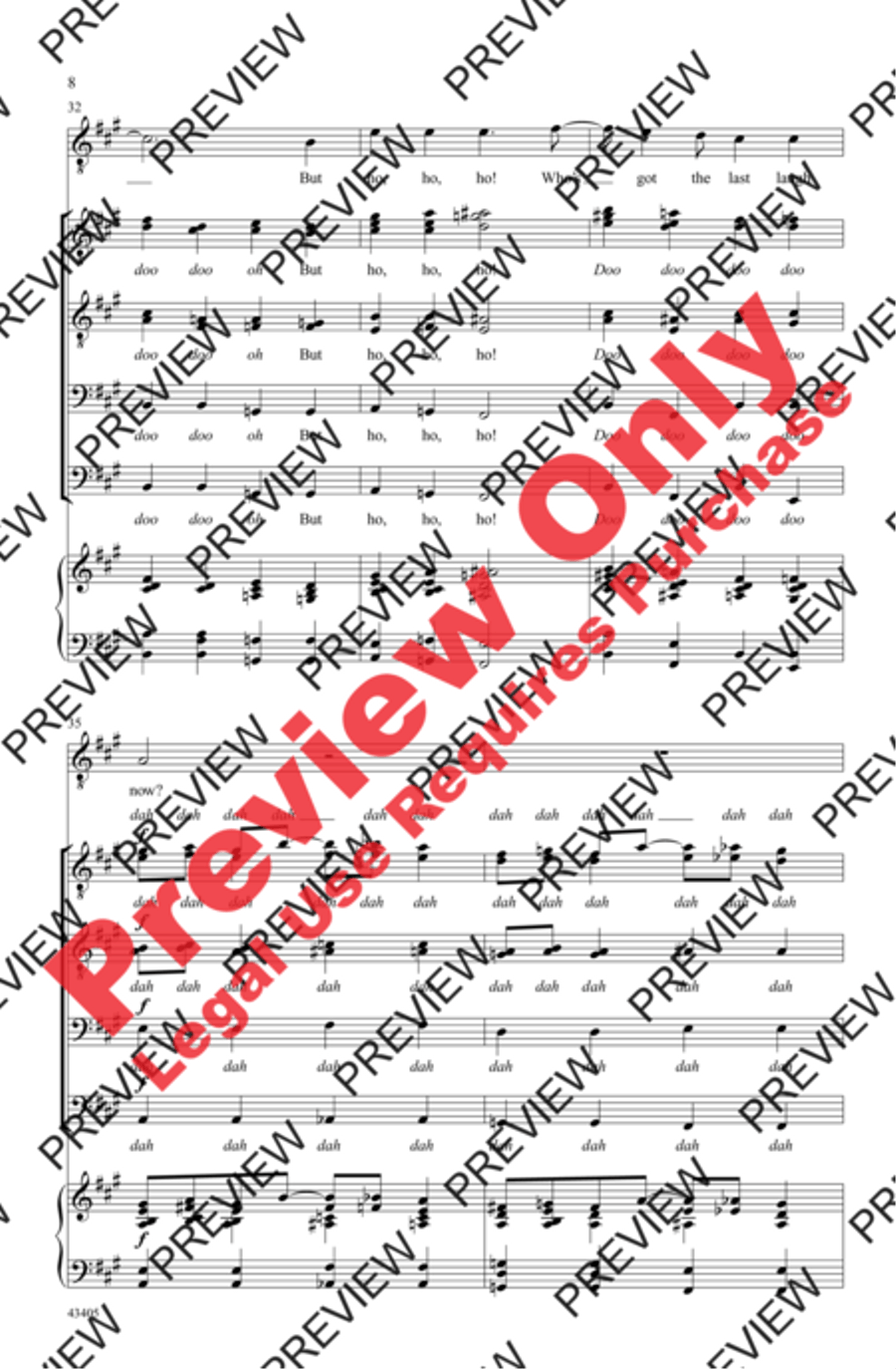 They All Laughed Men's Choir scores gallery preview page 8