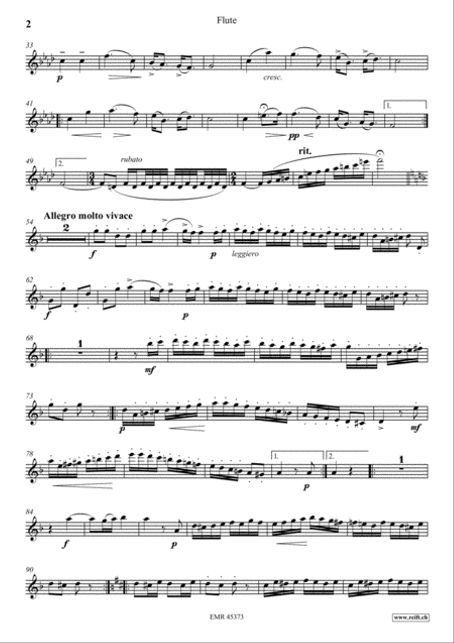 Zigeunerweisen Flute Solo scores gallery preview page 3