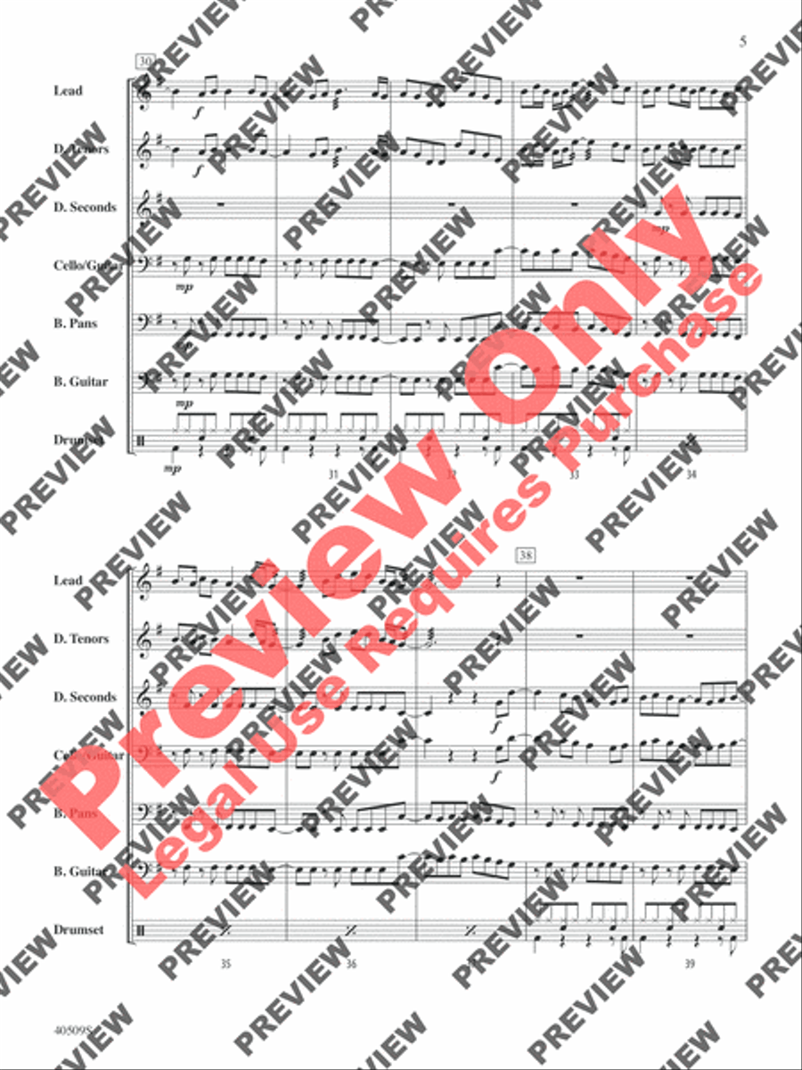 Any Way You Want It Any Way You Want It Steel Drum Band scores gallery preview page 14
